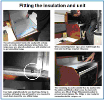 Vitrifrigo compressor fridge fitting insulation