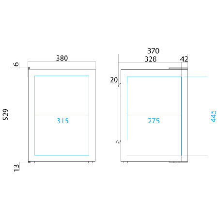 Vitrifrigo caravan fridge C42L dimensions