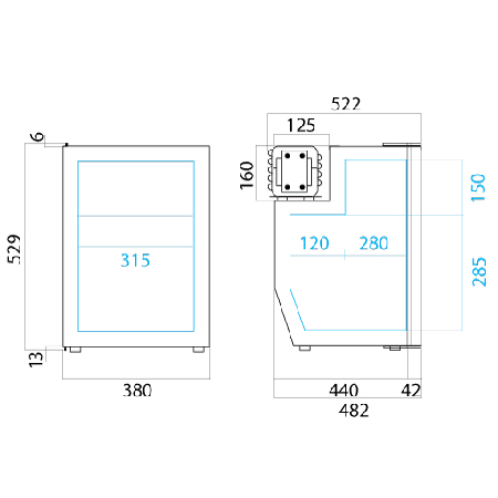 C51i fridge sizes